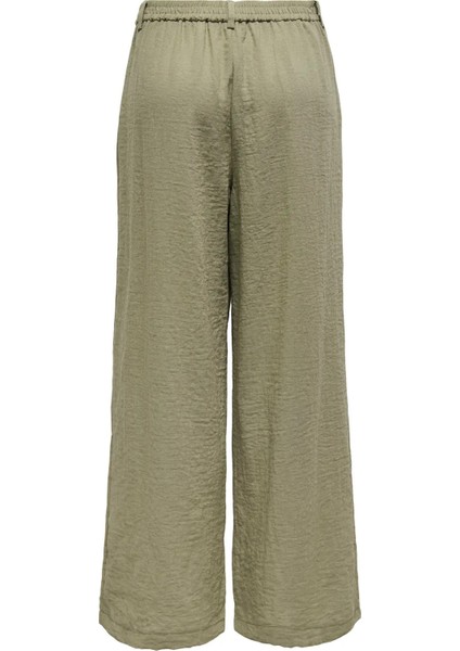 Kadın Onlemmıa Rahat Kesim Bol Paça Beli Lastikli Pantolon 15347204 Haki fiyatları