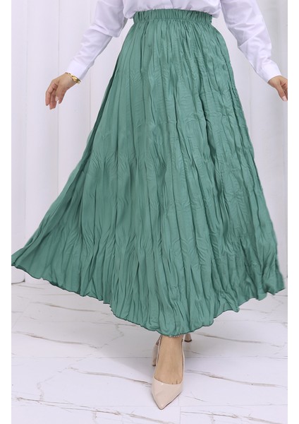 Beli Lastikli Kreş Etek 0050-10 Çağla Yeşil modelleri