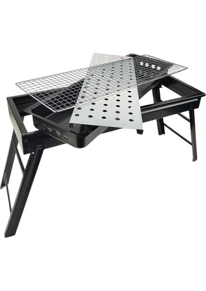 Cookout Portatif Katlanır Bbq Mangal Black
