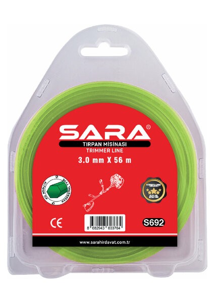 S694 3.5 mm 41 metre Tırpan Misinası Altıgen
