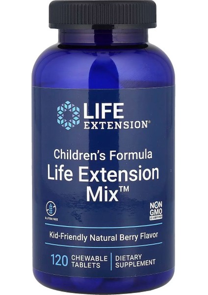 Children's Formula Life Extension Mix Natural Berry 120 Chewable Tablets VR12
