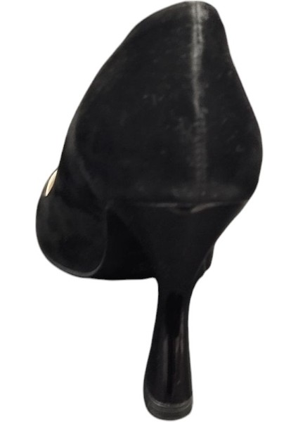 6395161Z 9 cm Topuk Boyu Süet Sivri Burun Kadın Stiletto Ayakkabı fırsatları