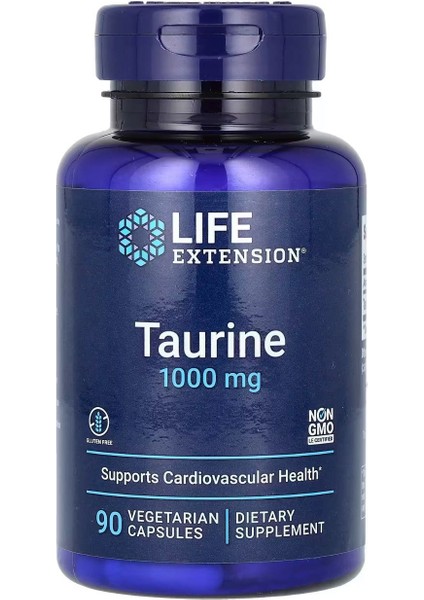 Taurine 1000 mg 90 Vegetarian Capsules VR18