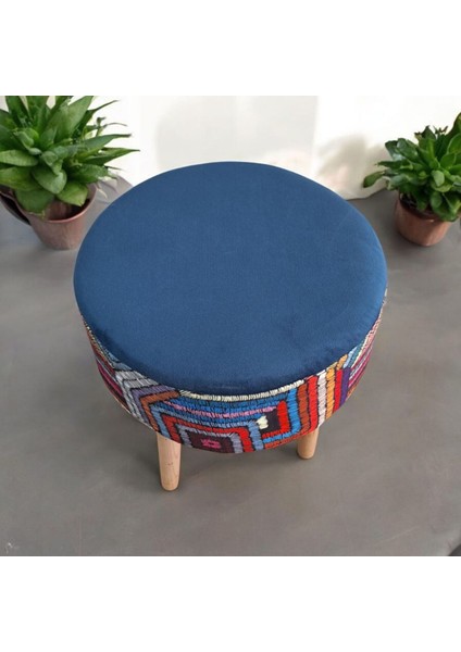 Buka Ahşap Retro Ayak Dekoratif Puf Tabure Bench Koltuk Sandalye