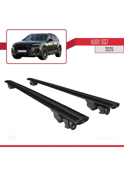Audi Sq7 2024 ve Sonrası ile Uyumlu Hook Model Ara Atkı Tavan Barı Siyah 2 Adet fırsatları