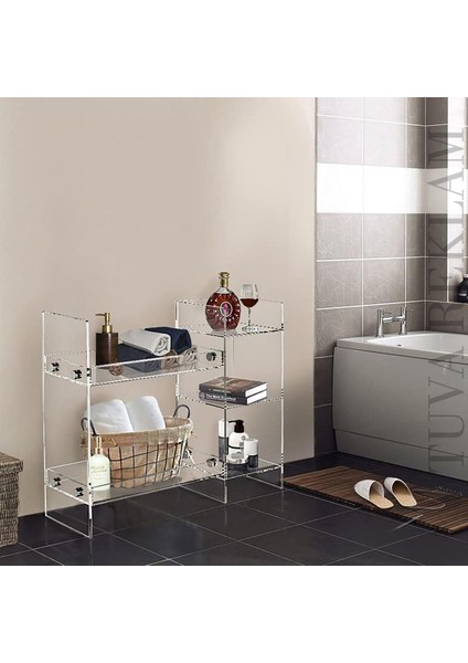 Şeffaf Pleksi Banyo Mutfak Salon Şifonyer Dresuar ( Vida Kapağı Gold - Gümüş Seçenekli ) fırsatları