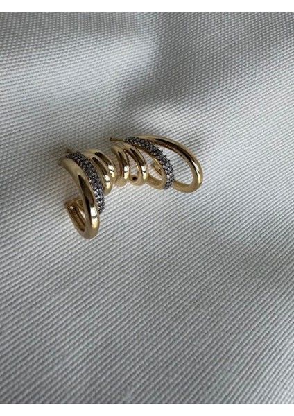 Çoklu Halka Minik Taşlı Küpe indirimleri