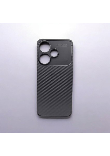 Xiaomi Redmi 13 Siyah Karbon Kılıf – Şık, Dayanıklı ve Hafif Tasarım!