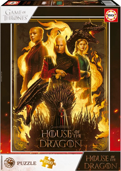 1000 Parça Game Of Thrones Ejderha Evi Puzzle - House Of The Dragon - 19574