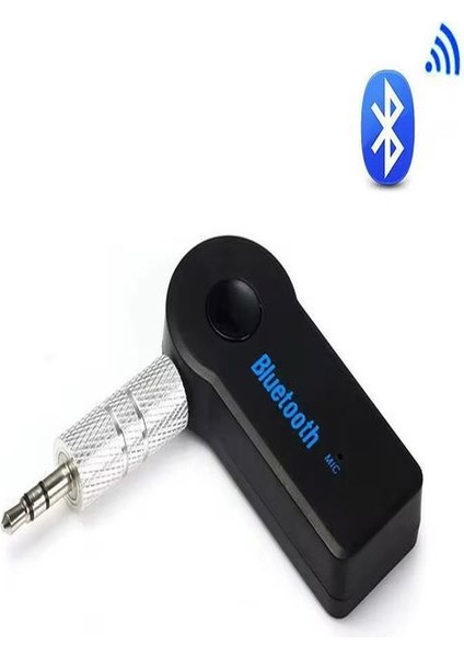 3.5mm 120MAH Bluetooth Kablosuz Aux Araç Kiti Ses Hoparlör Universal Çevirici