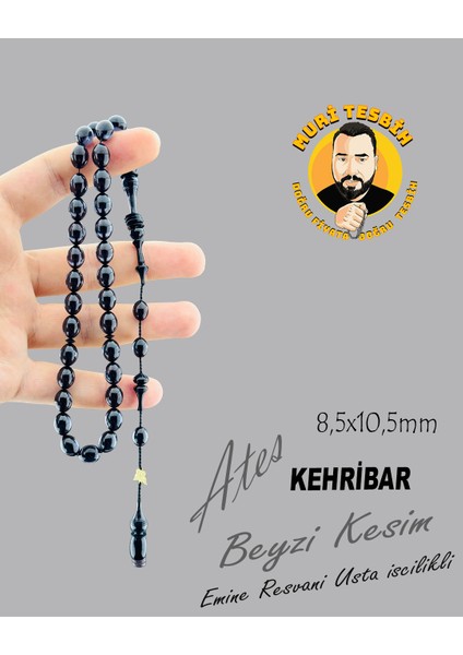Emine Reşvani Ateş Kehribar Beyzi Kesim 8,50X10,50 fırsatları