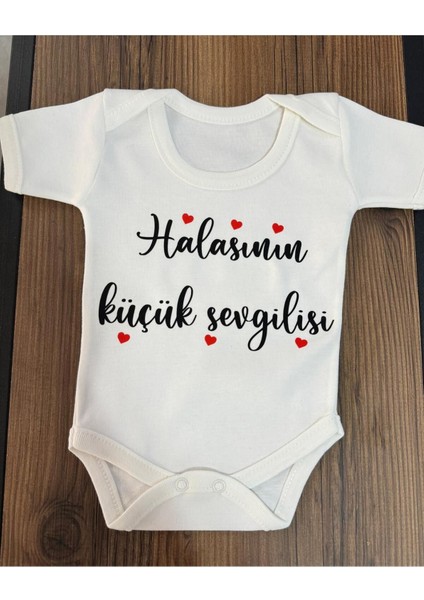 Yazılı Zıbın Halasının Küçük Sevgilisi Yazılı Bebek Zıbını