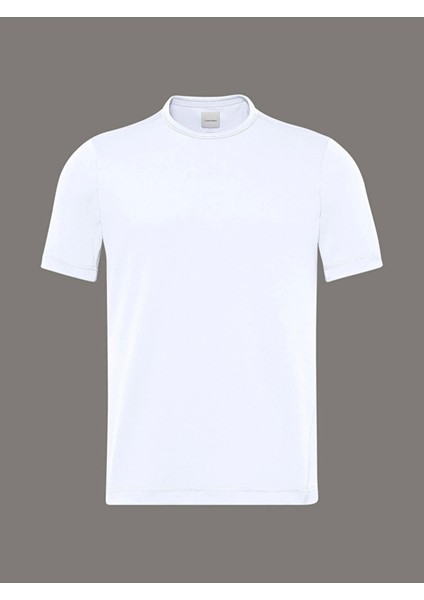 Erkek Beyaz Logolu T-Shirt
