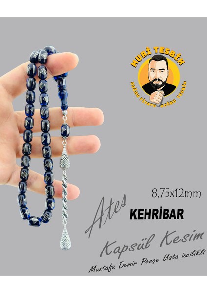 Gümüş Işlemeli ve Püsküllü Mustafa Demir Pençe Ateş Kapsül Kesim 8,75X12