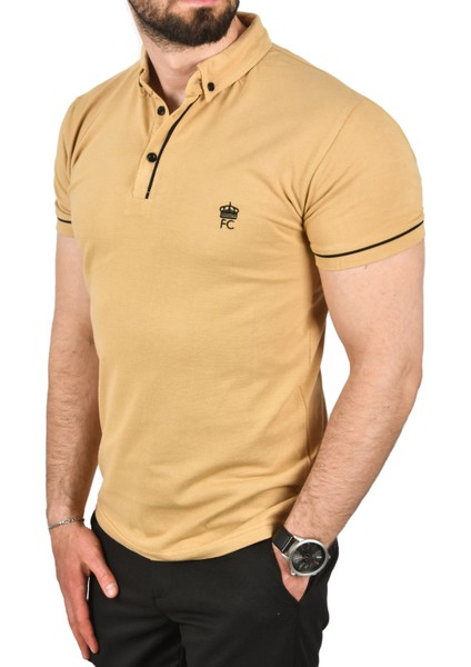 Slim Fit Dar Kesim Pamuklu Pike Kumaş Polo Yaka Tişört Nefes Alan Kıvrılmaz Polo Yaka Tişört 2503020 fiyatları