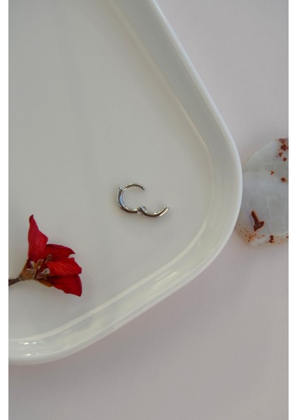 Gümüş Renk 6 mm Mini Halka Piercing Forward Helix Tragus Piercing Daith Helix indirimleri