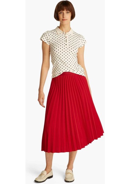 Fluıd Pleated Pull On Mıdı Skırt