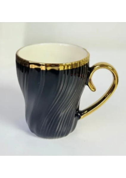 Silas Altın Yaldızlı Porselen Kupa