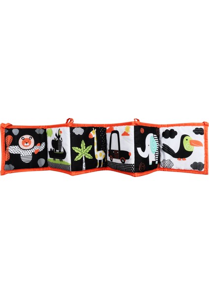 Yüksek Kontrastlı Katlanır Aktivite Kitabı - Karın Zamanı (Tummy Time) Oyun Kitabı modelleri