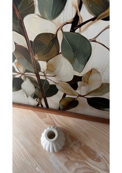 Minimal Çizgili Dekoratif Vazo