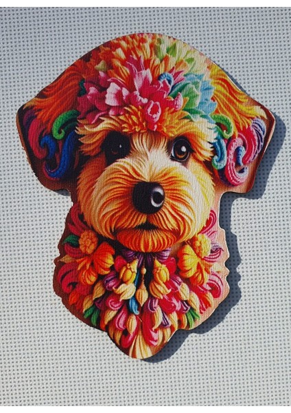 2 Adet 3D Görünümlü Köpek V3 Magnet 6 x 9 cm