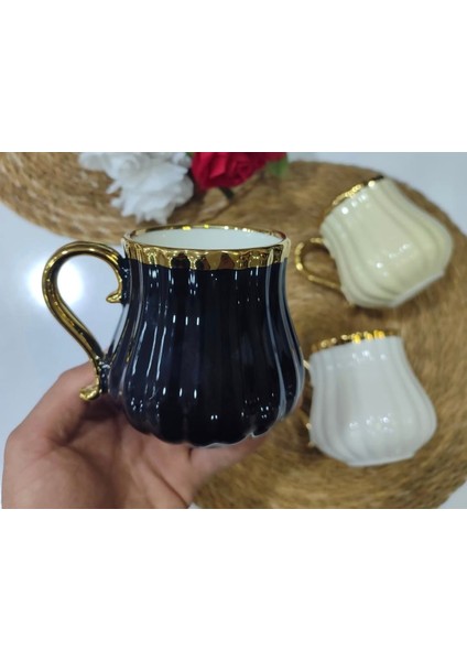 Claire Altın Yaldızlı Porselen Kupa modelleri