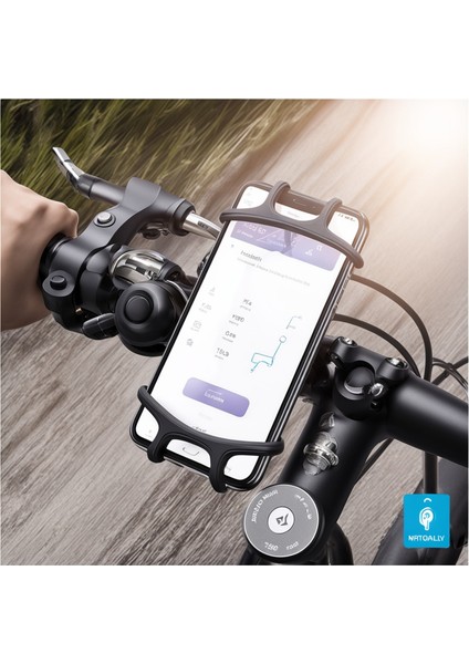 Esnek Silikon 360° Döner Bisiklet Motosiklet Telefon Tutucu Askı Aparatı Siyah fiyatları