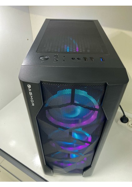 BZ01 Atx 600W Power Supplay+8 Pin USB 3.0 Argb X4 Adet Fan Pc Kasa