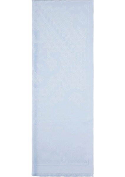 Kadın Mavi Blaise Desenli Şal 70X180