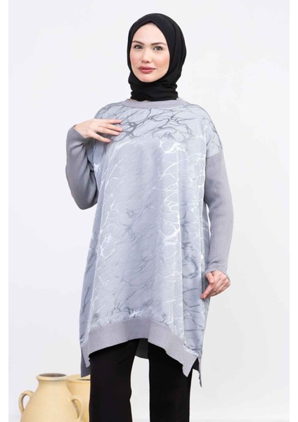 Kadın Merserize Triko Tunik -PMK411