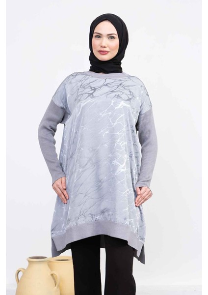 Kadın Merserize Triko Tunik -PMK411