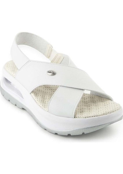 Nwanwa Anatomik Air Max Tabanlı Kadın Sandalet Beyaz fiyatları