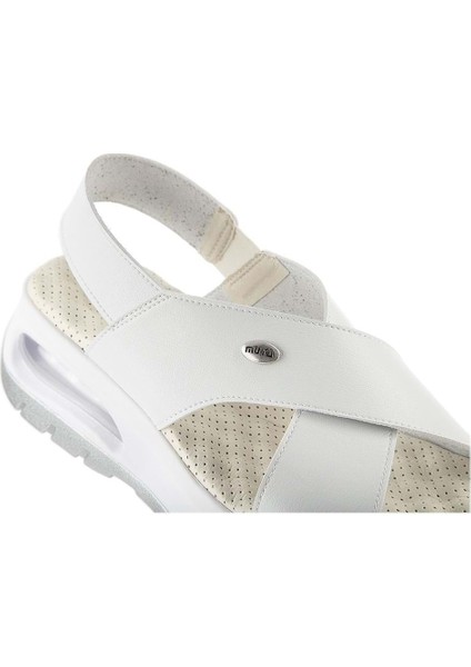 Nwanwa Anatomik Air Max Tabanlı Kadın Sandalet Beyaz modelleri