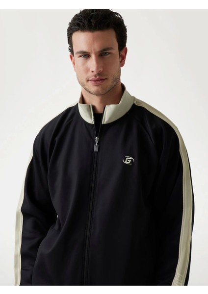 Erkek Siyah Castore Fermuarlı Sweatshirt modelleri