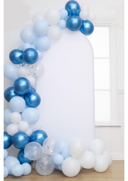Mavi Beyaz Balon Zincir Set