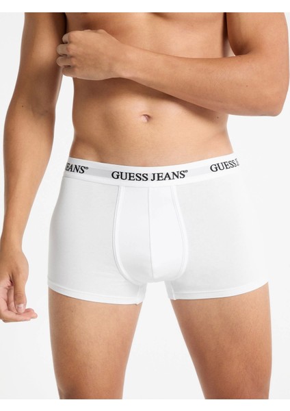 Guess Erkek Beyaz 3'lü Boxer Seti fiyatları