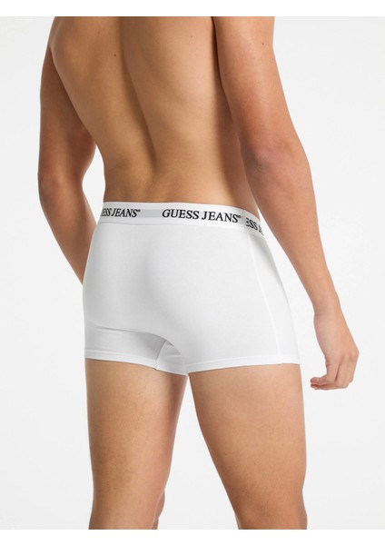 Guess Erkek Beyaz 3'lü Boxer Seti modelleri