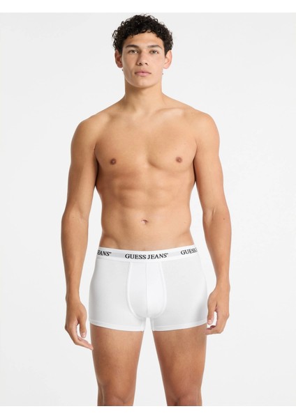 Guess Erkek Beyaz 3'lü Boxer Seti fırsatları
