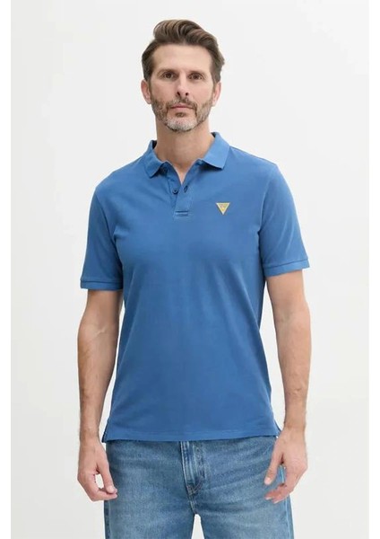 Erkek Lacivert Basic Polo Tişört