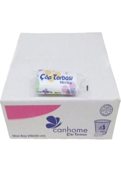 Mini Boy Çöp Torbası - 40X50 Cm. - 40'lı Rulo - 2000 Adet Çöp Poşeti