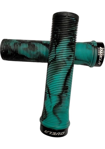 bisiklet elcik uzun 130mm turkuaz - siyah