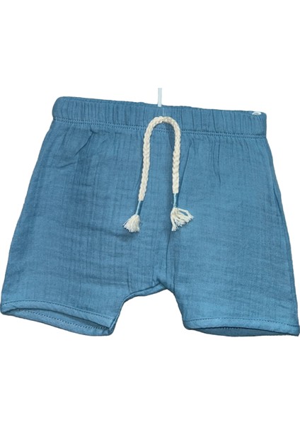 Zürafa ve Palmiye Desenli Müslin Erkek Bebek Takım indirimleri