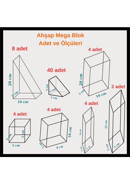 Bakgelal Büyük Boy Ahşap Geometrik Renkli Blok Seti, Ahşap Saklama Kutulu Geniş Boyutlu Geometrik Blok Seti - 66 Parça Montessori Eğitici Yapı Oyuncağı fırsatları