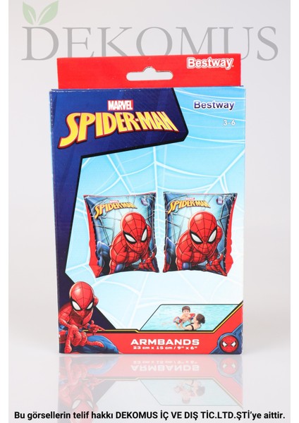 Dekomus Ile Lisanslı Spıderman Kolluk 23X15 cm fiyatları