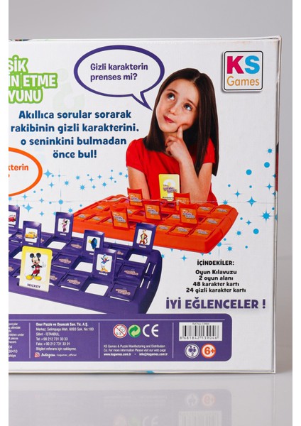 Dekomus Ile 24 Adet Dısney Karakteri Let Me Guess / Tahmin Et Ingilizce Oyun Kartları modelleri