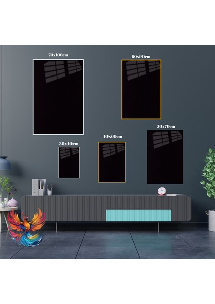 Karizmatik Atatürk Görseli Metal Çerçeveli Cam Tablo Modeli Dikey Duvar Tablosu Ev Ofis Dekoru modelleri
