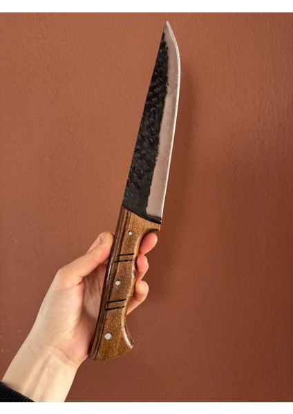 Dövme Izli Kasap Kelle Bıçağı - 32 cm - Et, Sebze, Meyve