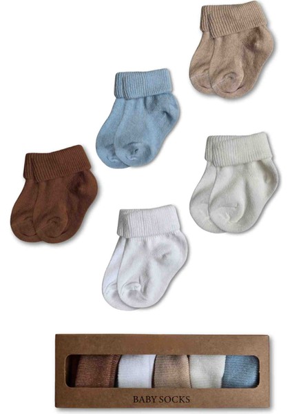 0-6 Ay Bebek Kutulu Soket Çorap 5li Set modelleri