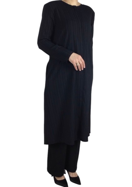 Kadın Önü Patlı Fermuarlı Gizli Cepli Ince Yazlık Kap