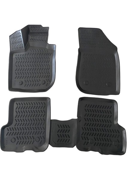 Teamcar Volkswagen Tiguan 3D Havuzlu Paspas Siyah Tam Uyumlu 2008-2015